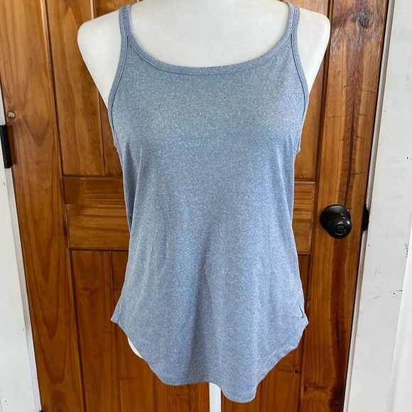 Nike Dri Fit T Racerback Tank Top Blue Medium sporty Running Outdoors athletic - Picture 2 of 8